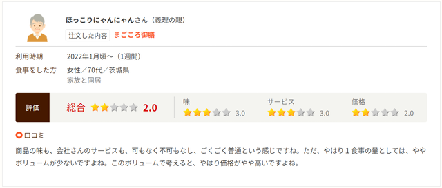 ボリュームが少なめなので価格がやや高く感じる