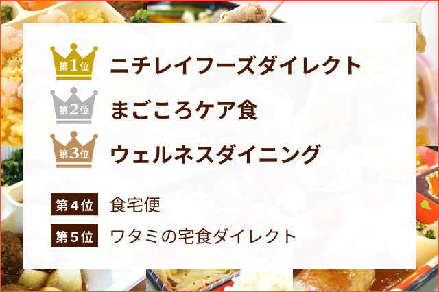 糖尿病の方向け宅配食ランキング