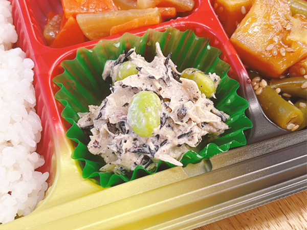 ワタミの宅食「お弁当・お惣菜」「まごころ御膳」メニュー名:湯葉とひじきの和風サラダ