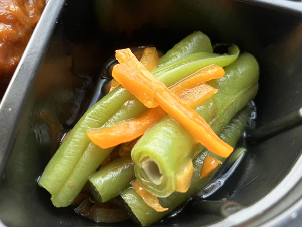 食楽膳「レギュラー」メニュー名：人参といんげんの和風