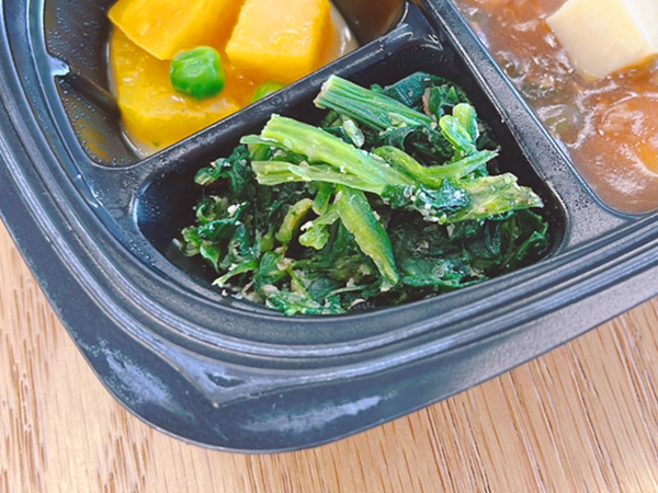 食楽膳「レギュラー」メニュー名：ほうれん草のごま和え物