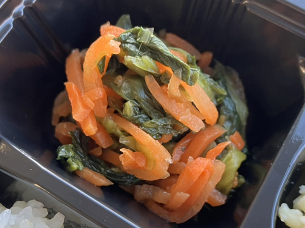 まごころ弁当「普通食」メニュー名：しろ菜のお浸し 