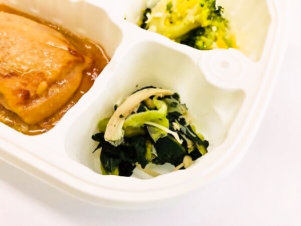 シルバーライフ「健康バランス食」小松菜のゆず和え